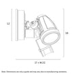 Illume Twin 10W 5000K IP44 Exterior Sensor Spot