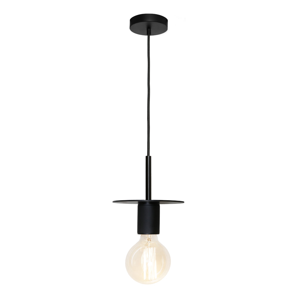 Inka 1 Light Pendant Black