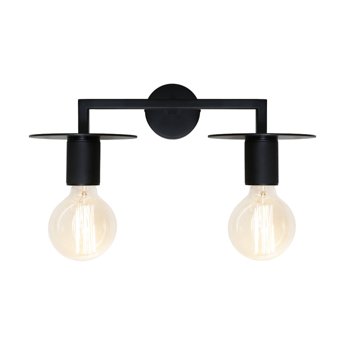 Inka 2 Light Wall Light Black