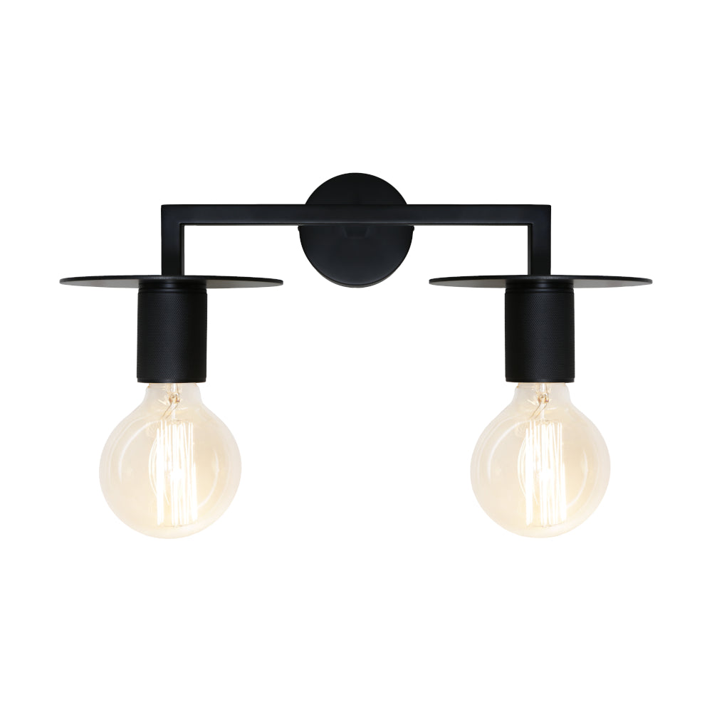 Inka 2 Light Wall Light Black