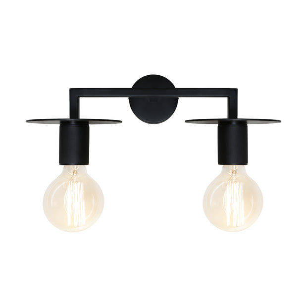 Inka 2 Light Wall Light Black