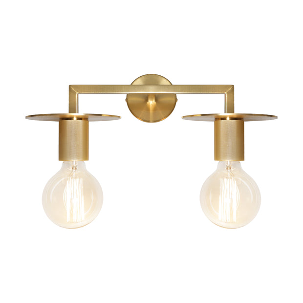 Inka 2 Light Wall Light Gold