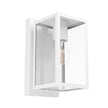 Budrone White & Clear Glass IP44 E27 Wall Light