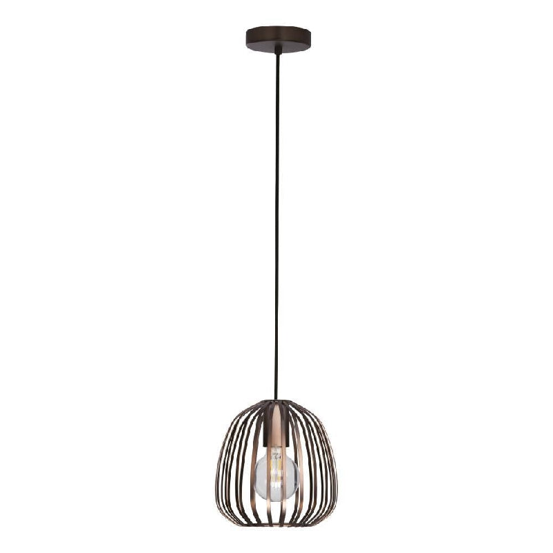 Espinal Bronze 1 Light E27 Pendant - Small