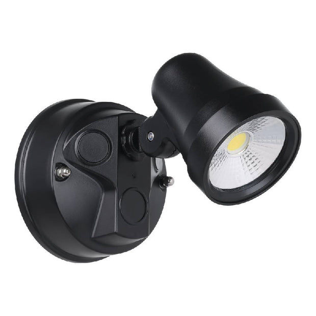 Coastguard Black 1 x 15W CCT IP65 Exterior Spot