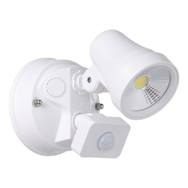 Coastguard White 1 x 15W CCT IP65 Exterior Spot with Sensor