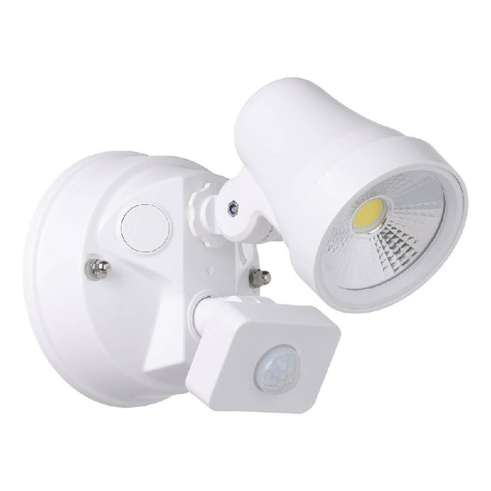 Coastguard White 1 x 15W CCT IP65 Exterior Spot with Sensor