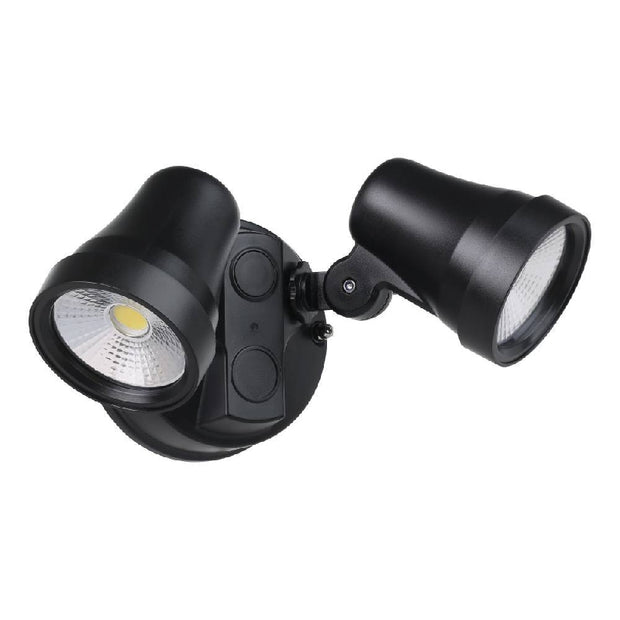 Coastguard Black 2 x 15W CCT IP65 Exterior Spot