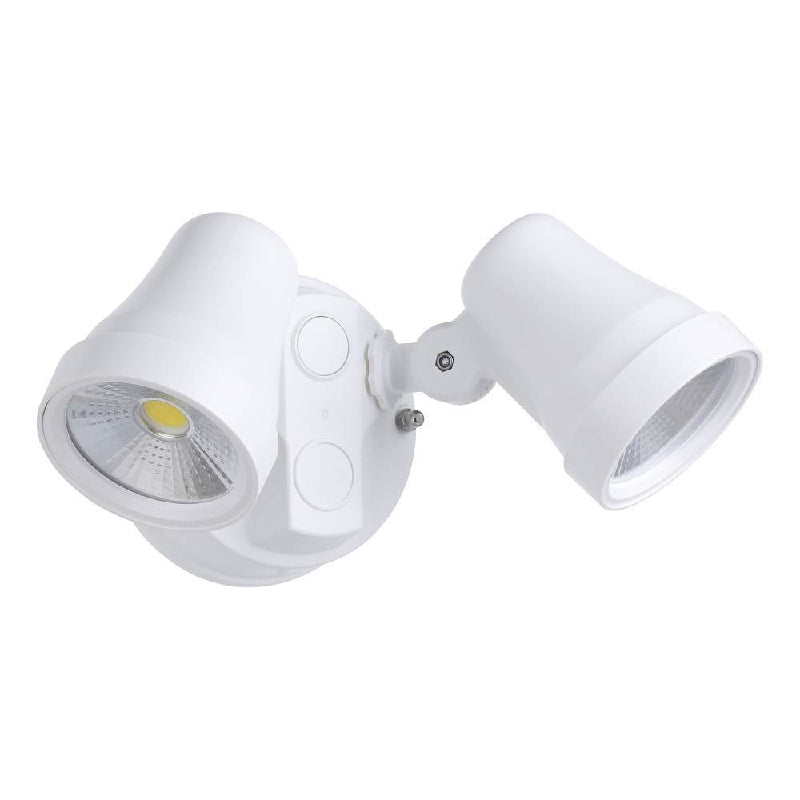 Coastguard White 2 x 15W CCT IP65 Exterior Spot