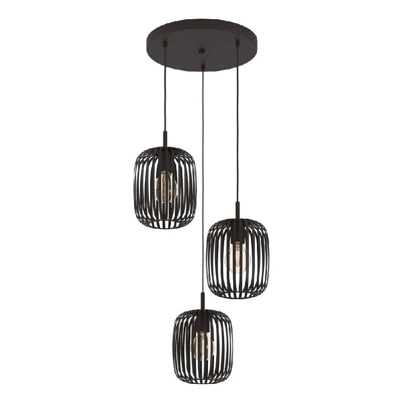 Romazzina Pendant Light 3X40W E27 Black