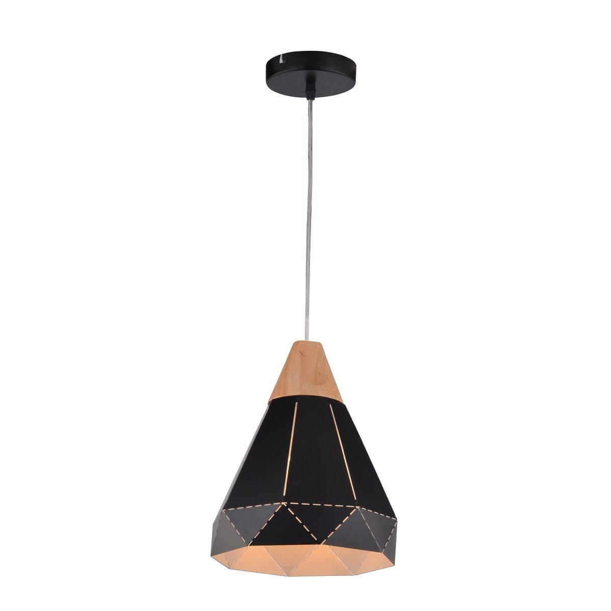 Illusion 200 Small Black 1 Light Pendant - P1233ILL20BLK