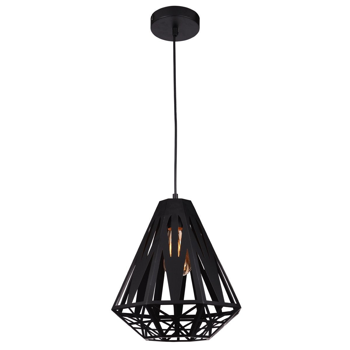 Inaya 1 Light Pendant Light in Black