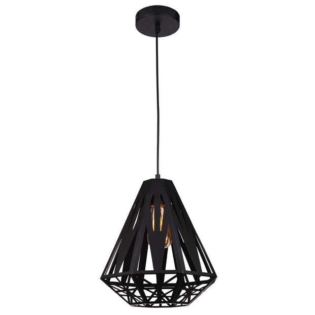 Inaya 1 Light Pendant Light in Black