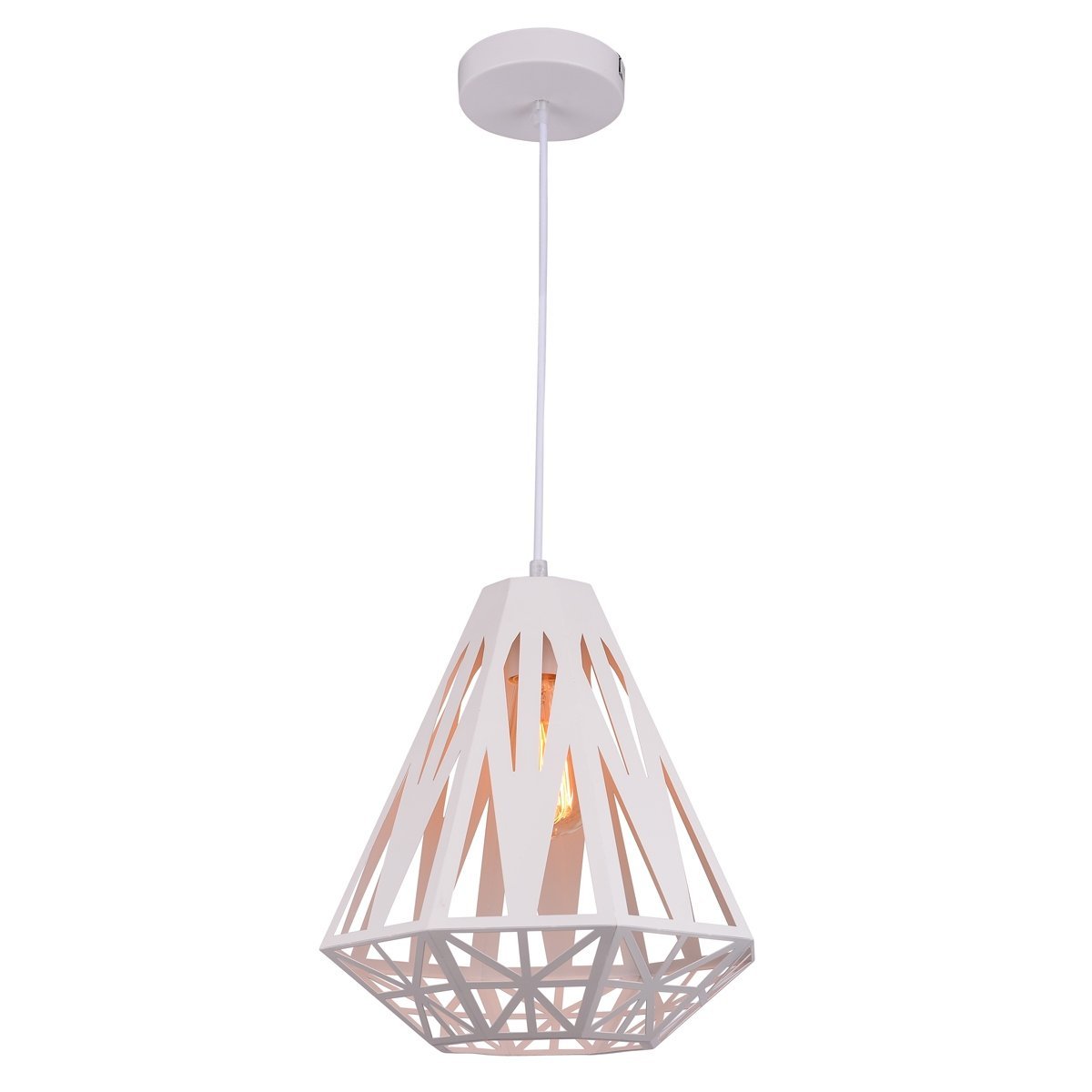 Inaya 1 Light Pendant Light in White