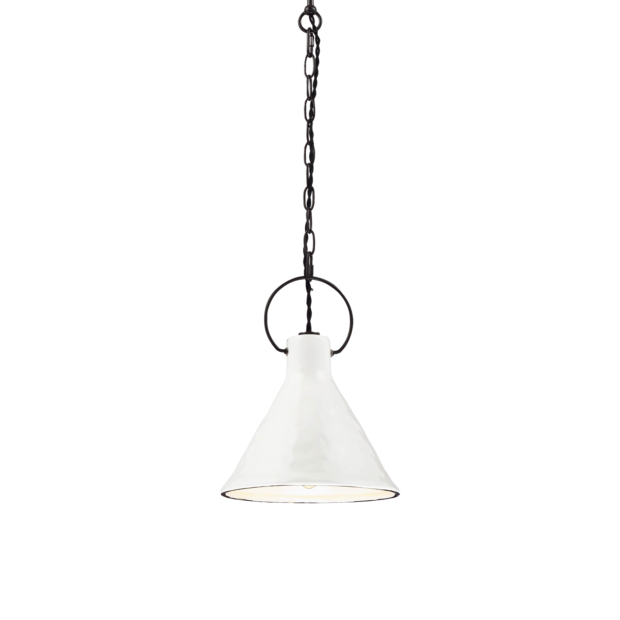 Ivy 1 Light 24cm E27 Porcelain Pendant