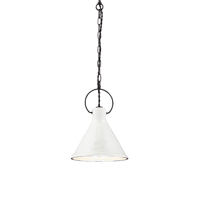 Ivy 1 Light 24cm E27 Porcelain Pendant
