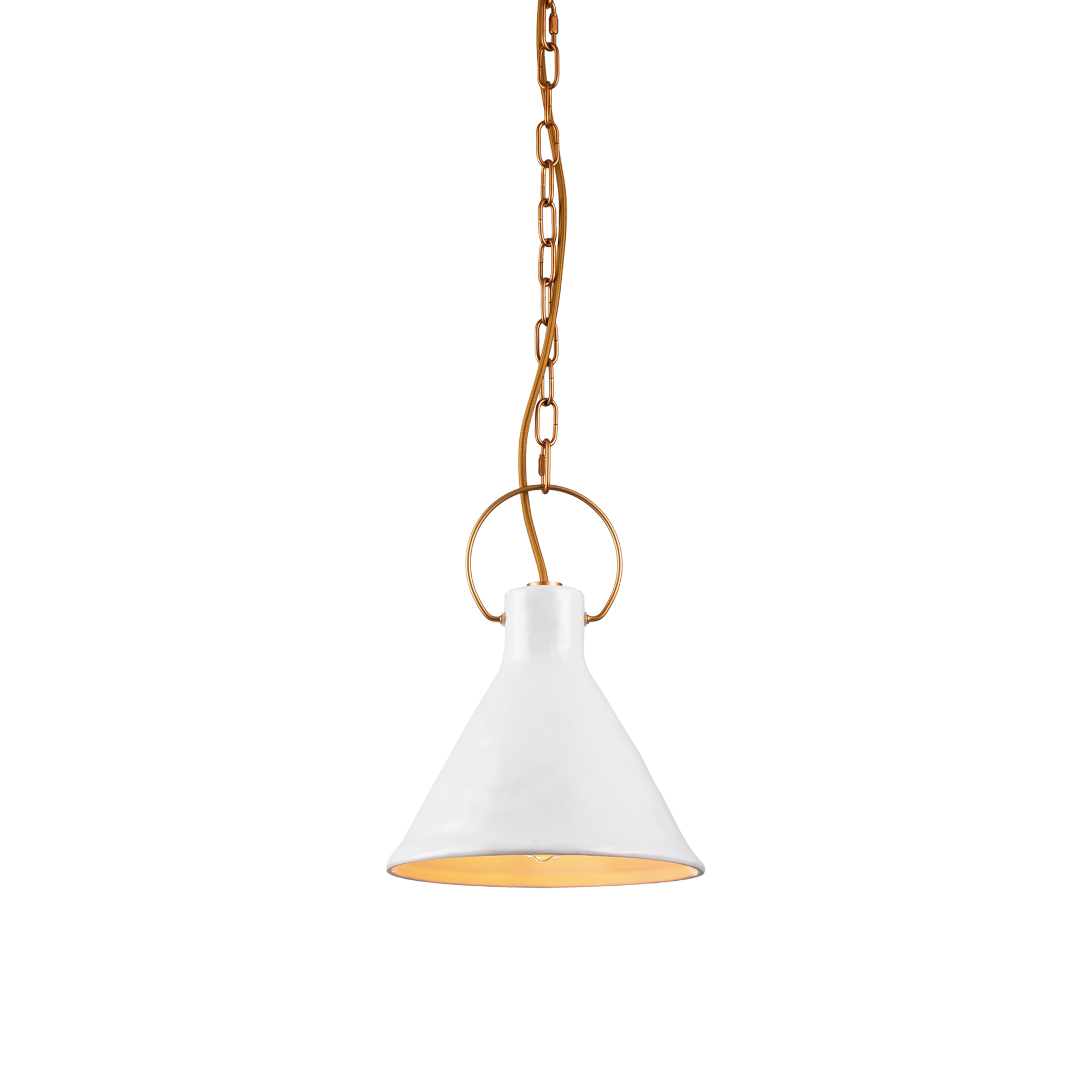 Ivy 1 Light 24cm E27 Porcelain Pendant