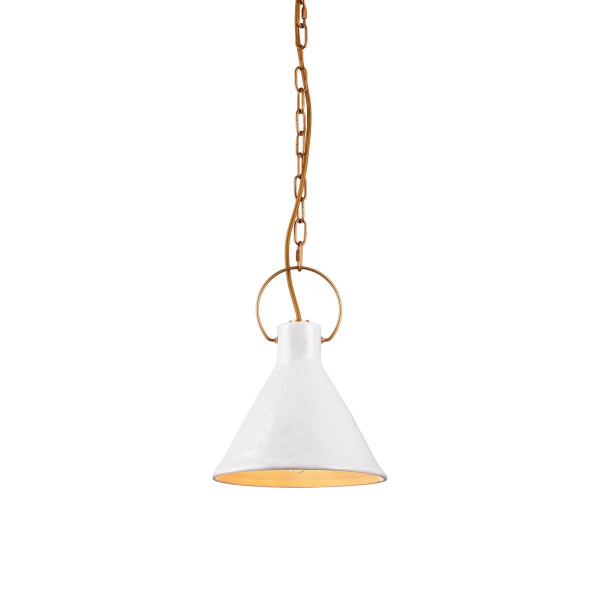 Ivy 1 Light 24cm E27 Porcelain Pendant