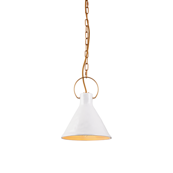 Ivy 1 Light 24cm E27 Porcelain Pendant