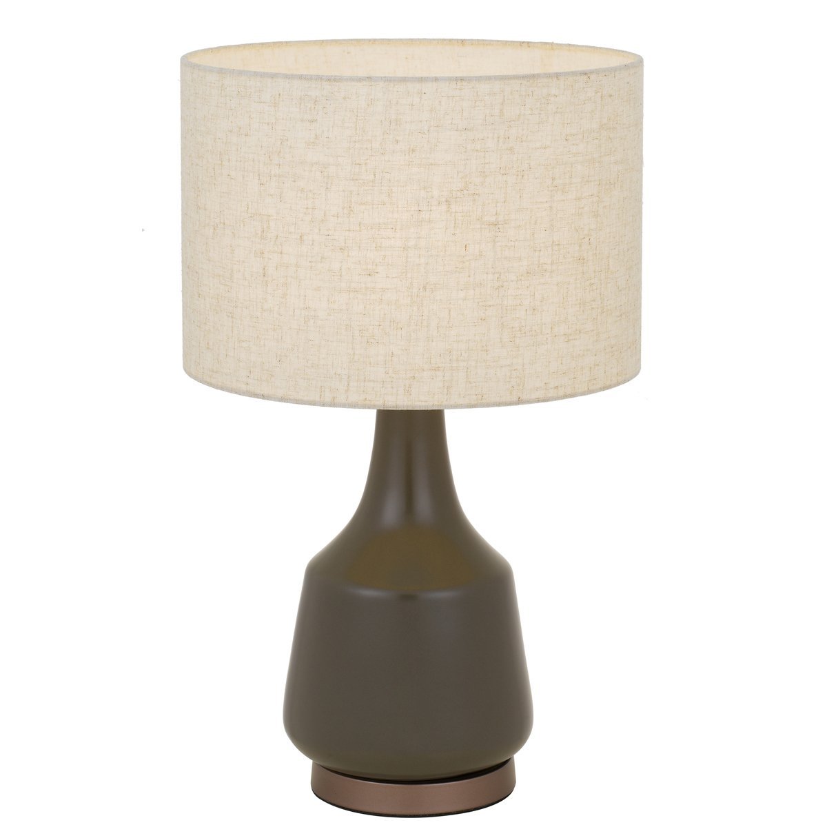 Jacin Table Lamp in Olive with Oat Shade