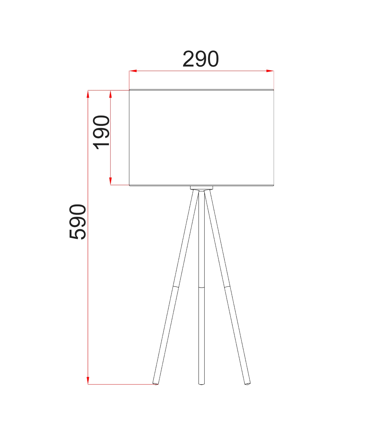 JAMBES: Drum Shade with Antique Brass Tripod Table Lamps