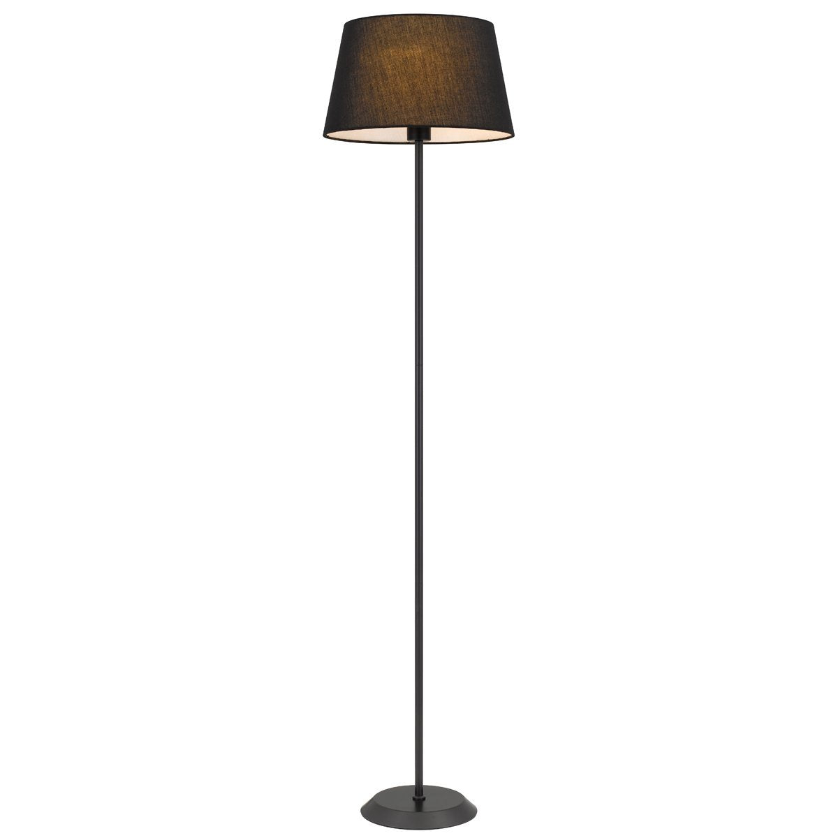 Jaxon Floor Lamp in Black with Black Shade