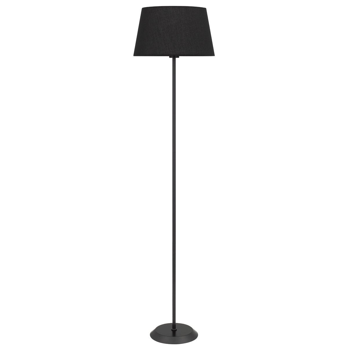 Jaxon Floor Lamp in Black with Black Shade