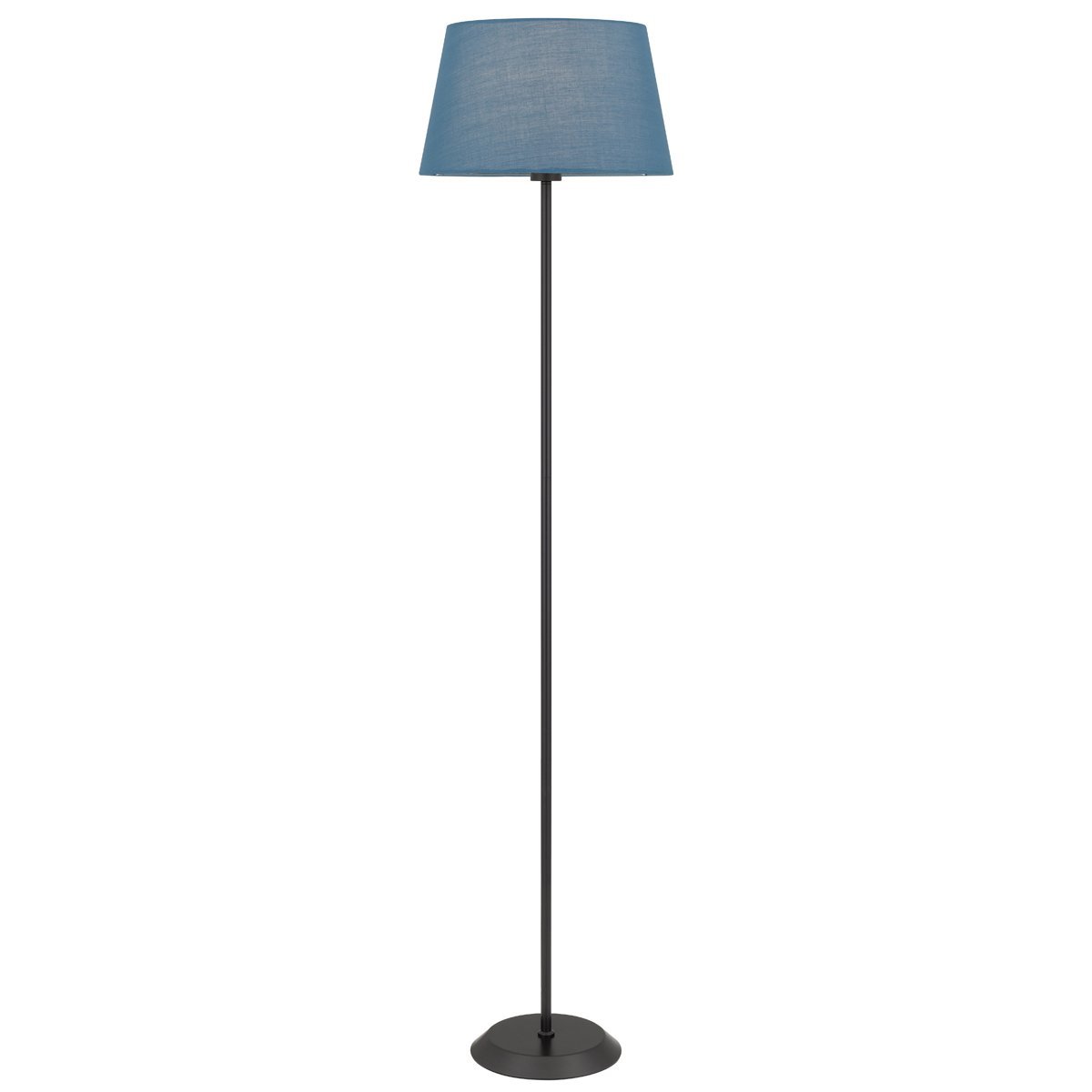 Jaxon Floor Lamp in Black with Blue Shade