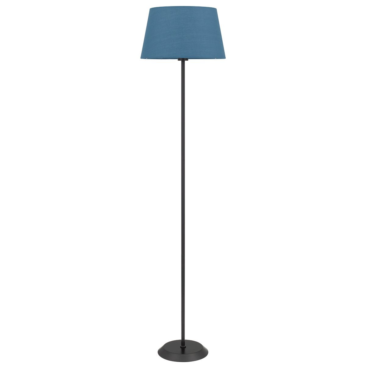 Jaxon Floor Lamp in Black with Blue Shade