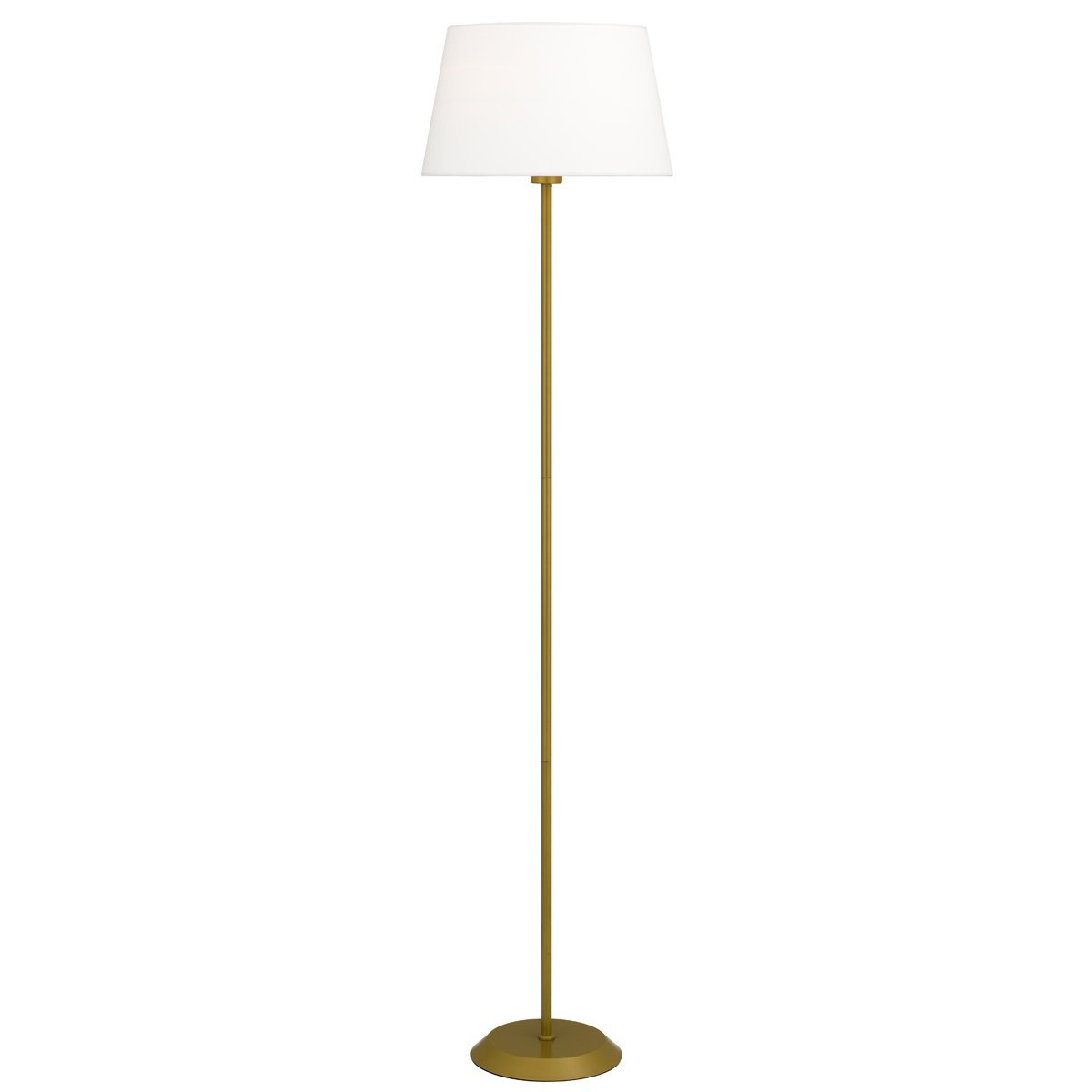 Jaxon Floor Lamp in Gold with Ivory Shade