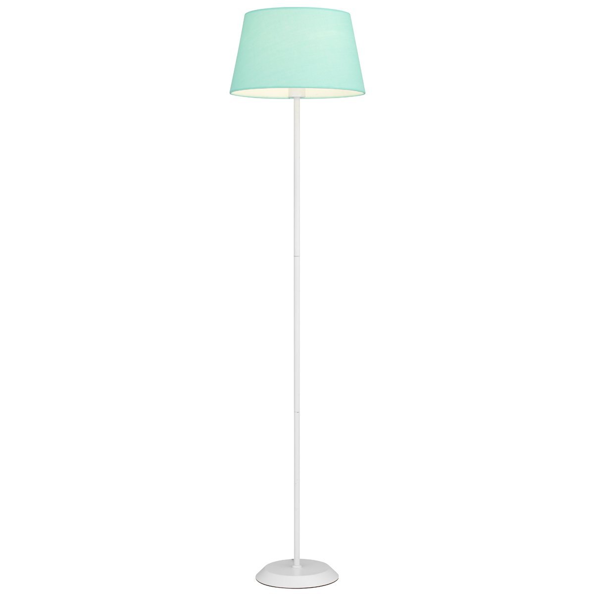 Jaxon Floor Lamp in White with Green Shade