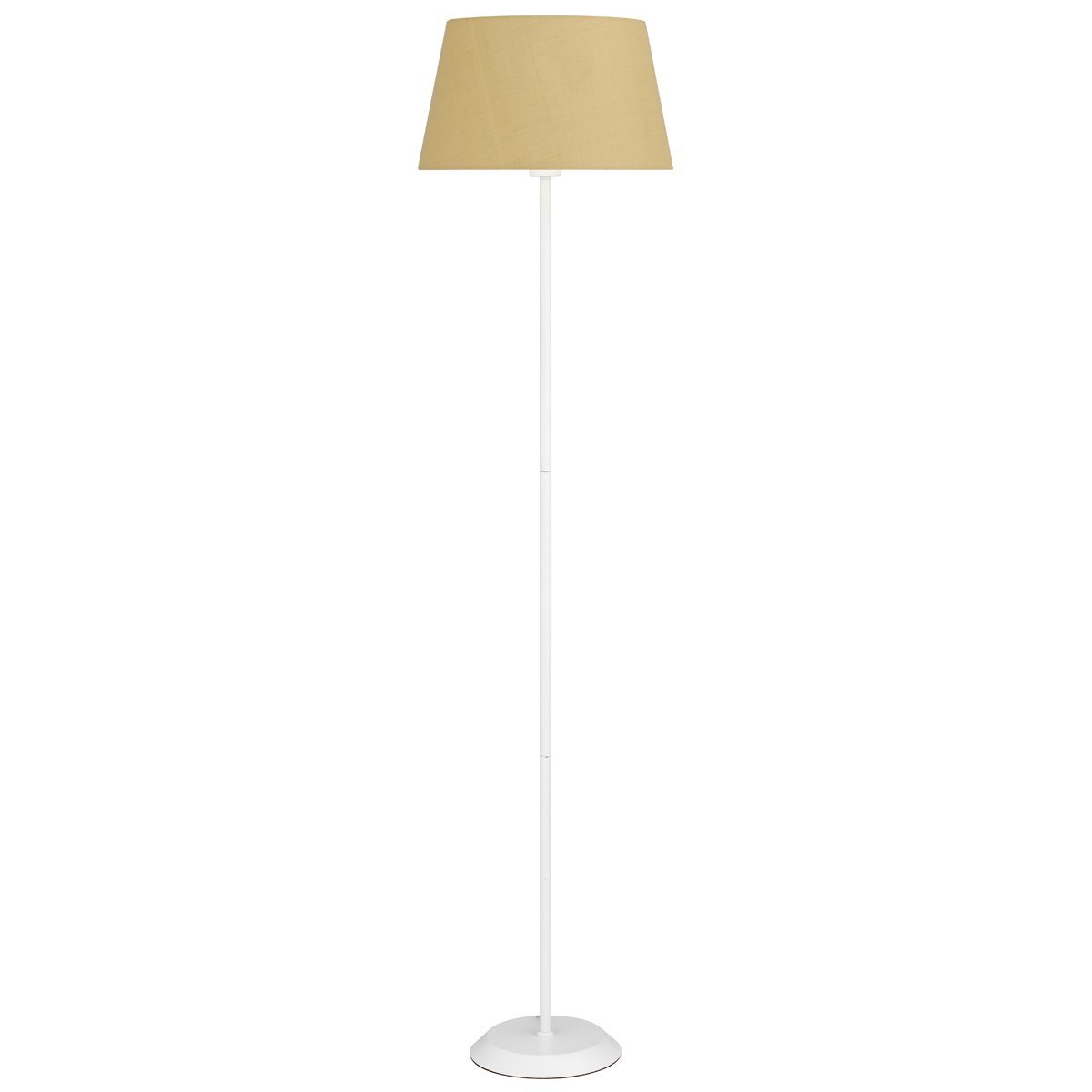 Jaxon Floor Lamp in White with Wheat Shade