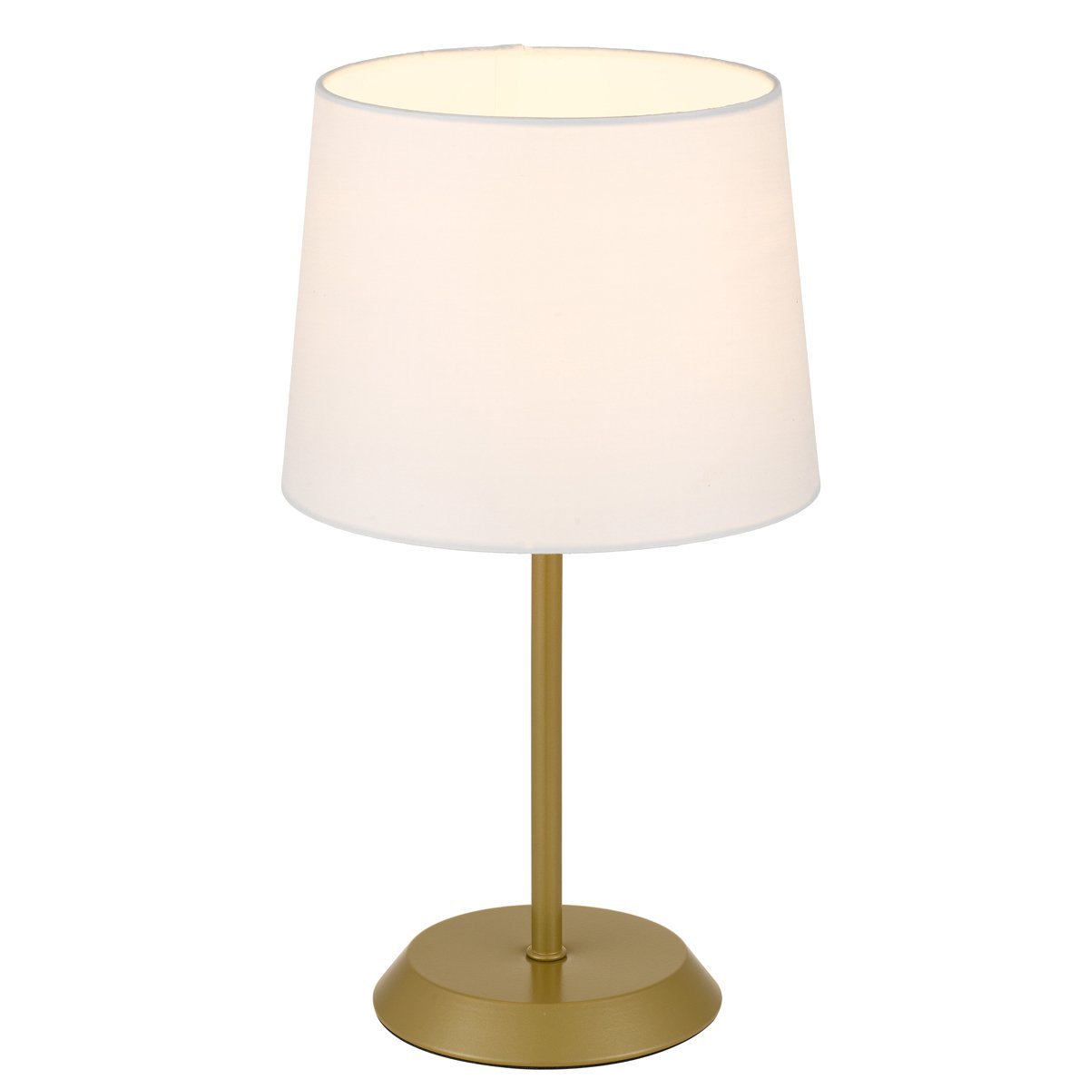 Jaxon Table Lamp in Gold with Ivory Shade