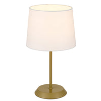 Thumbnail for Jaxon Table Lamp in Gold with Ivory Shade