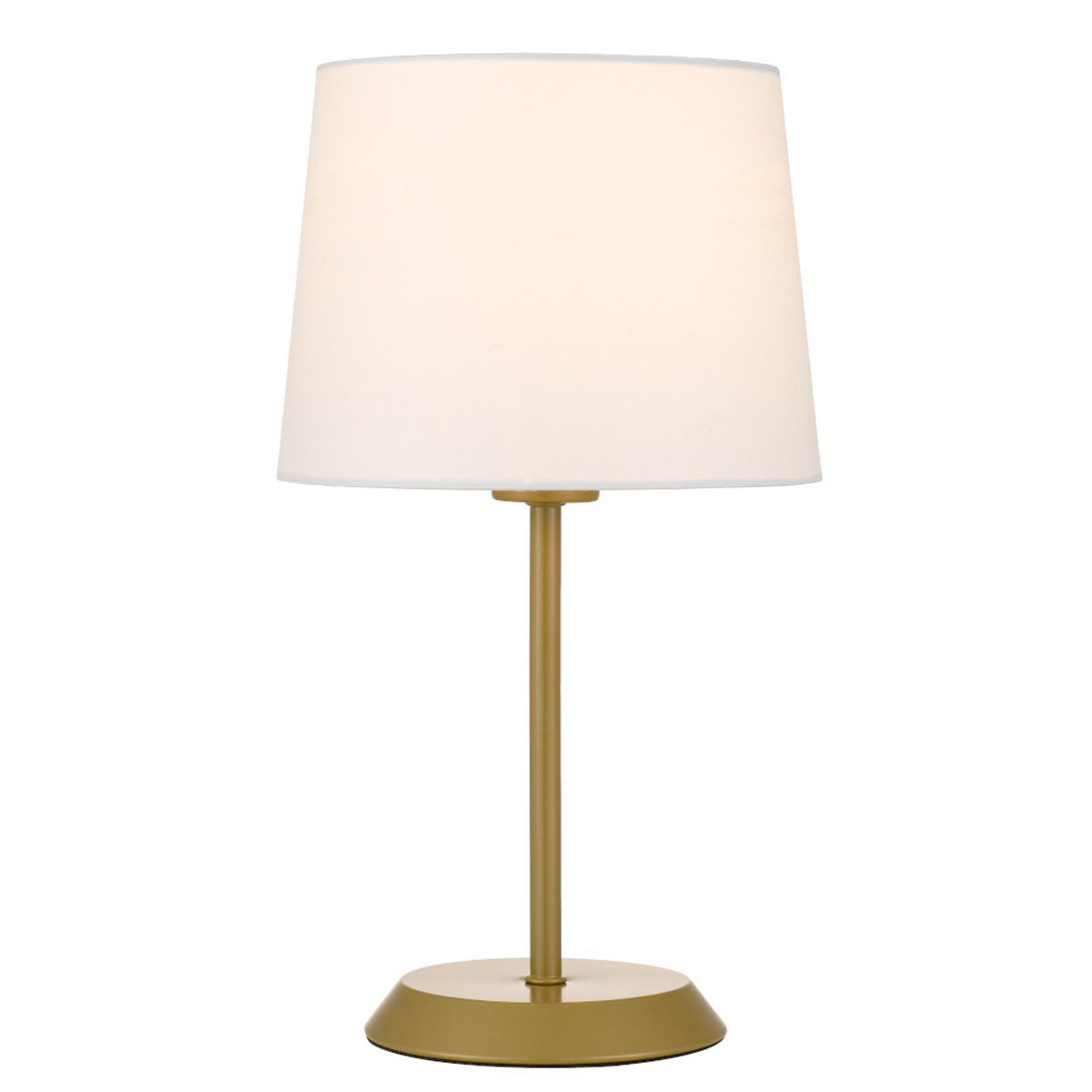 Jaxon Table Lamp in Gold with Ivory Shade