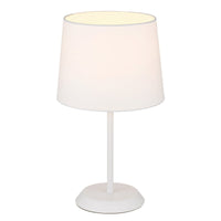 Thumbnail for Jaxon Table Lamp in White with White Shade