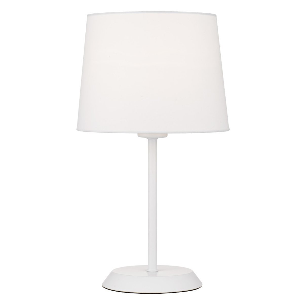 Jaxon Table Lamp in White with White Shade