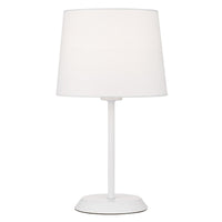 Thumbnail for Jaxon Table Lamp in White with White Shade