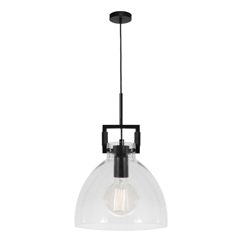 Jean 1 Light Pendant Black