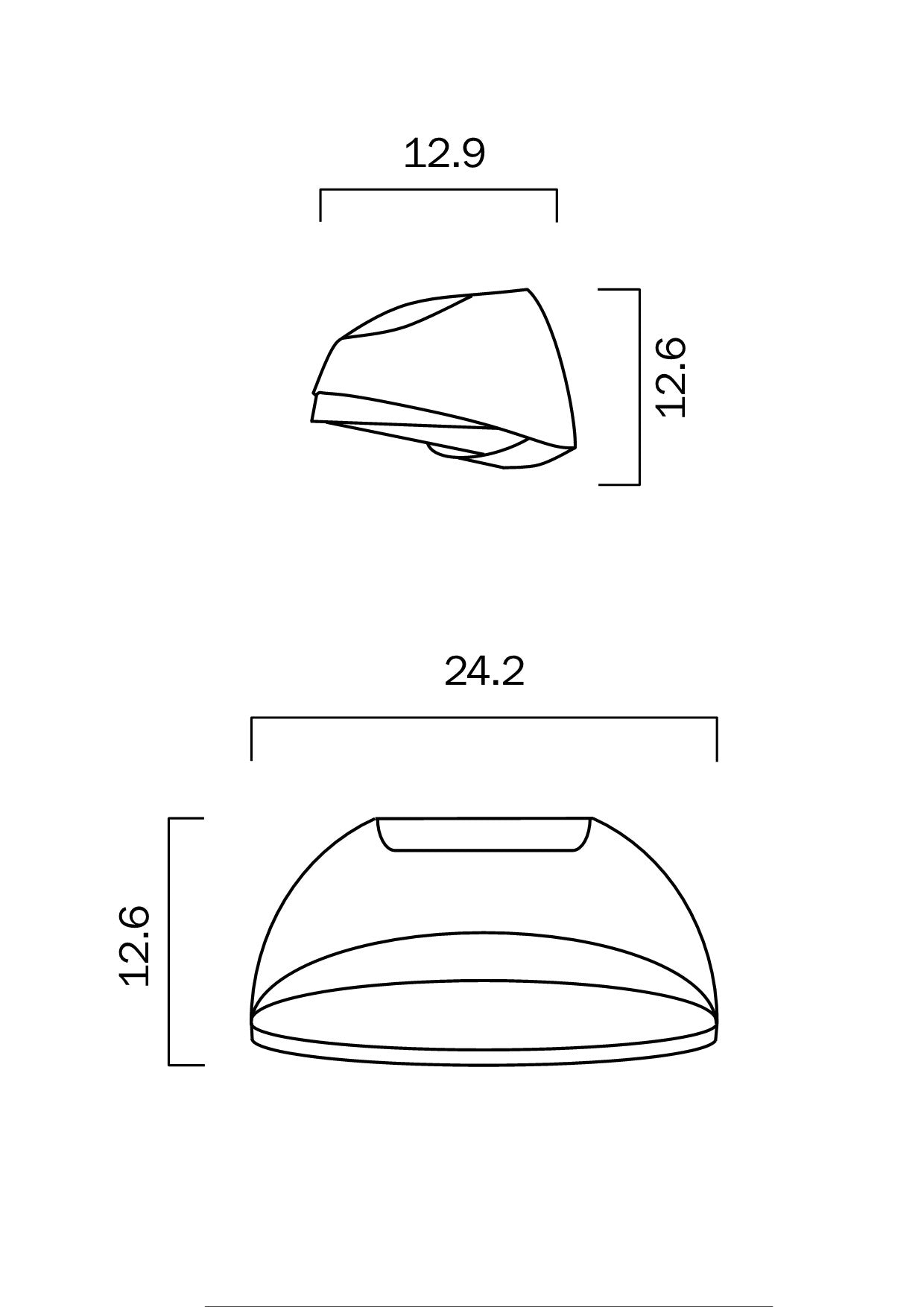 Joss Titan 12W 4000K IP54 Exterior Wall Light