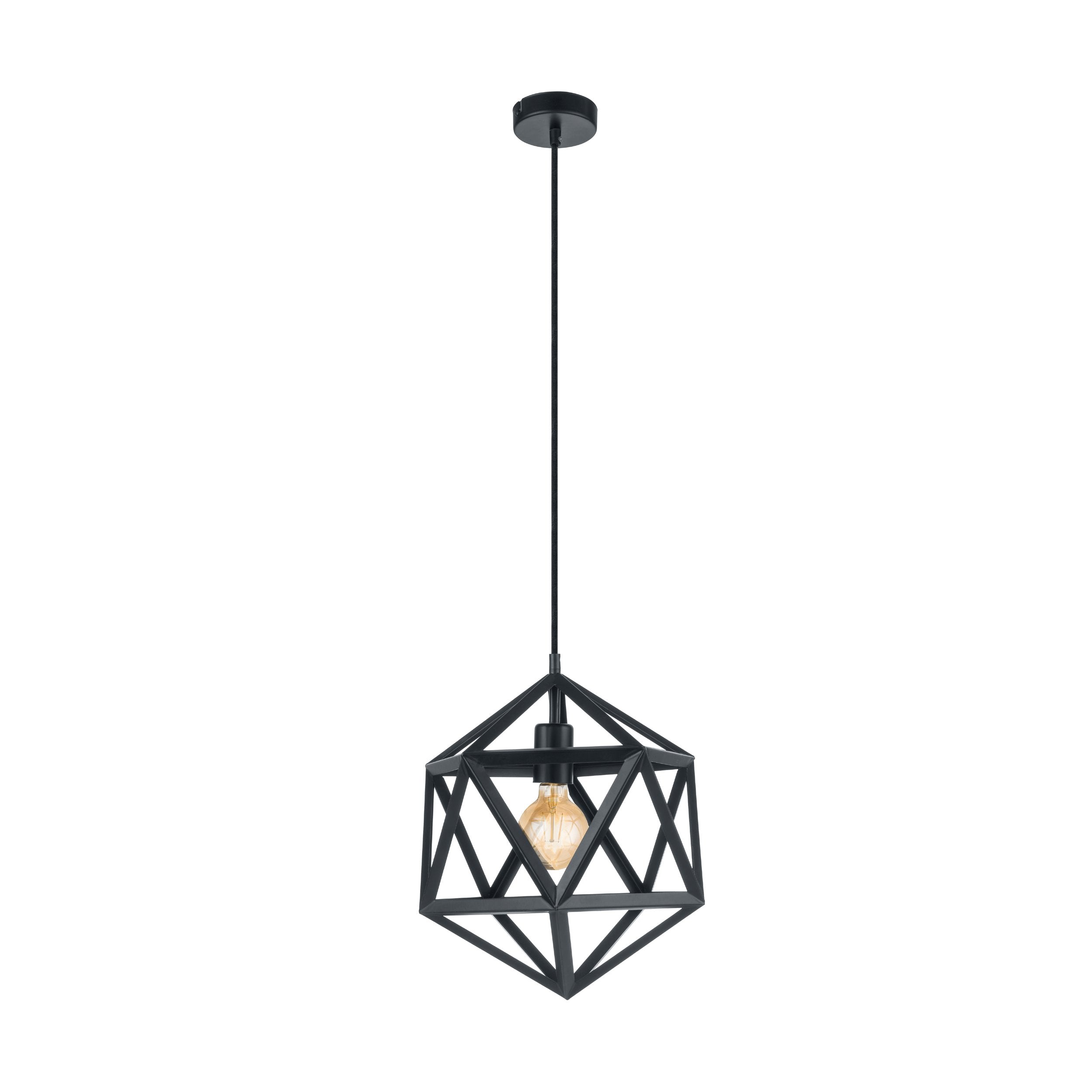 EMBLETON PENDANT LIGHT 1X60W E27 BLACK SMALL