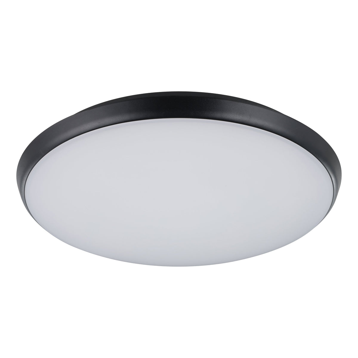 OLLIE 2 OYSTER 18W/25W LED TRI-COL BLACK 300MM 