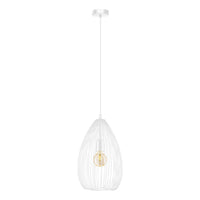 Thumbnail for CLEVEDON PENDANT LIGHT 1X60W E27 WHITE 