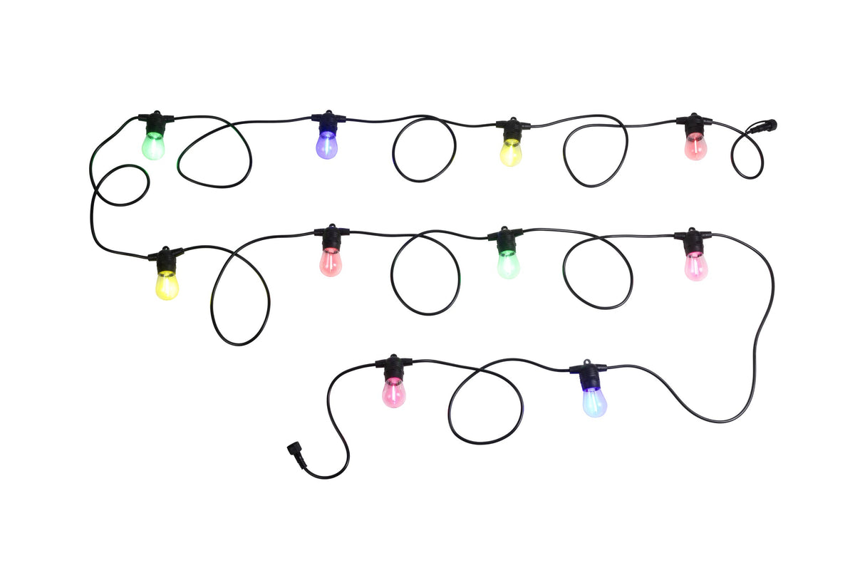 FESTOON 2 EXTERIOR KIT 10XE27 12V MULIGHTI-COL BLACK