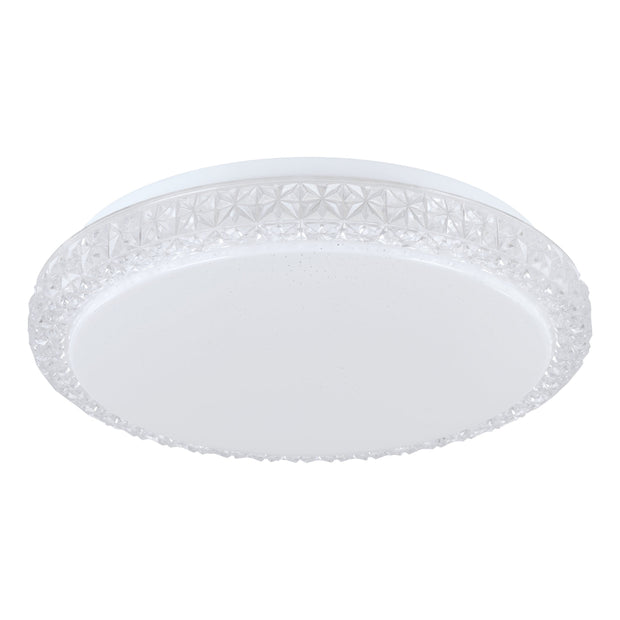 DELILAH OYSTER 18W LED TRI-COL OPAL/CRYSTAL EFFECT 