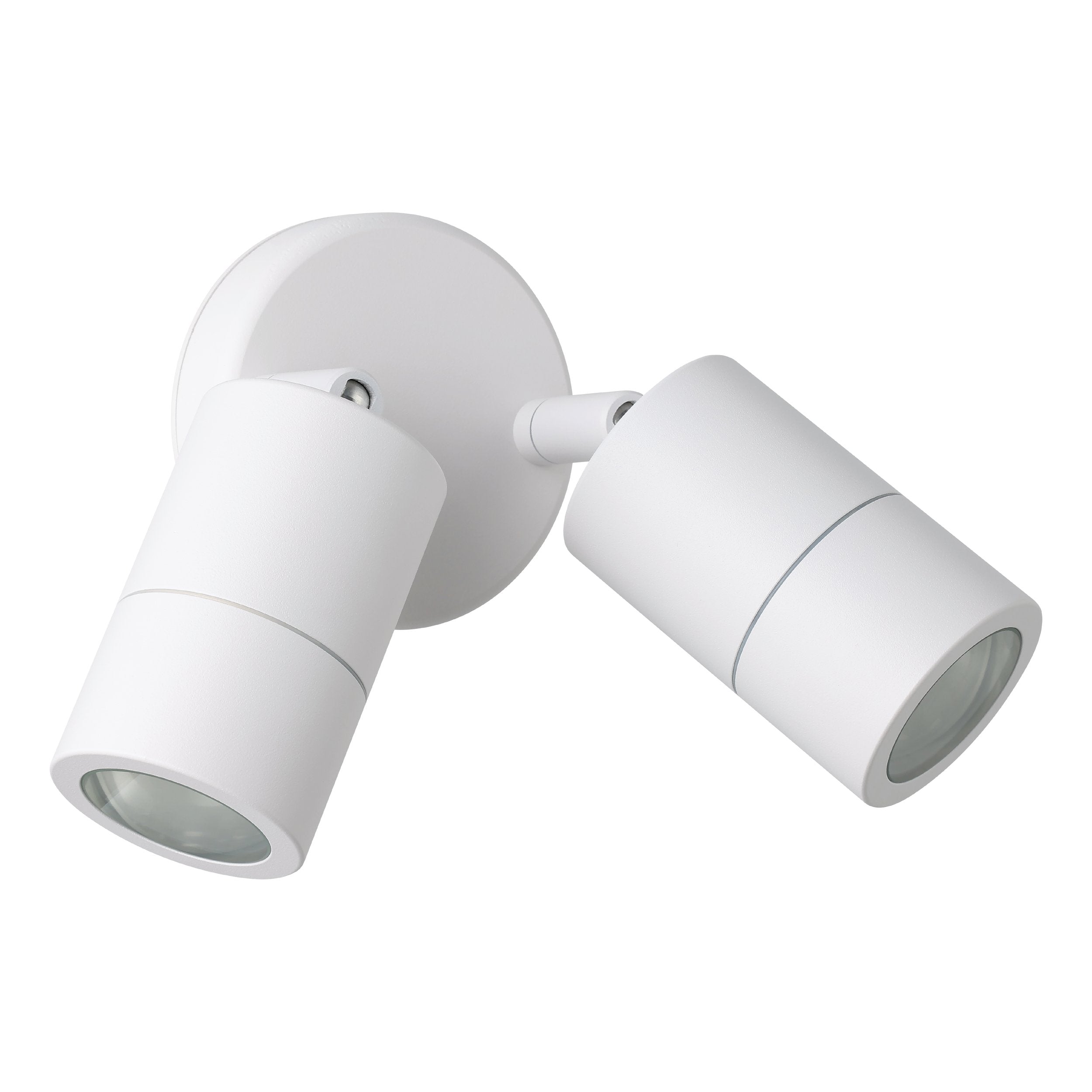 FREMANTLE EXTERIOR WALL LIGHT 2X5W LED TRI-COL WHITE ADJUSTABLE 