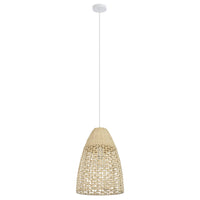 Thumbnail for SAMBERUCONA PENDANT LIGHT 1X40W E27 CANE NAT TALL 