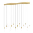 MIRADOR PENDANT LIGHT 14X3W LED 3000K BRASS RECTANGULAR 