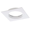 ROYSTAR DOWNLIGHT TRIM RECESS SQ WHITE 