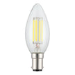 4W B15 5000K DIM LED CANDLE CLEAR 